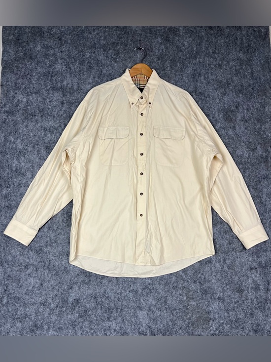 Burberry Other - Burberry London cream button up shirt Size XL #luxury #menswear Made In USA